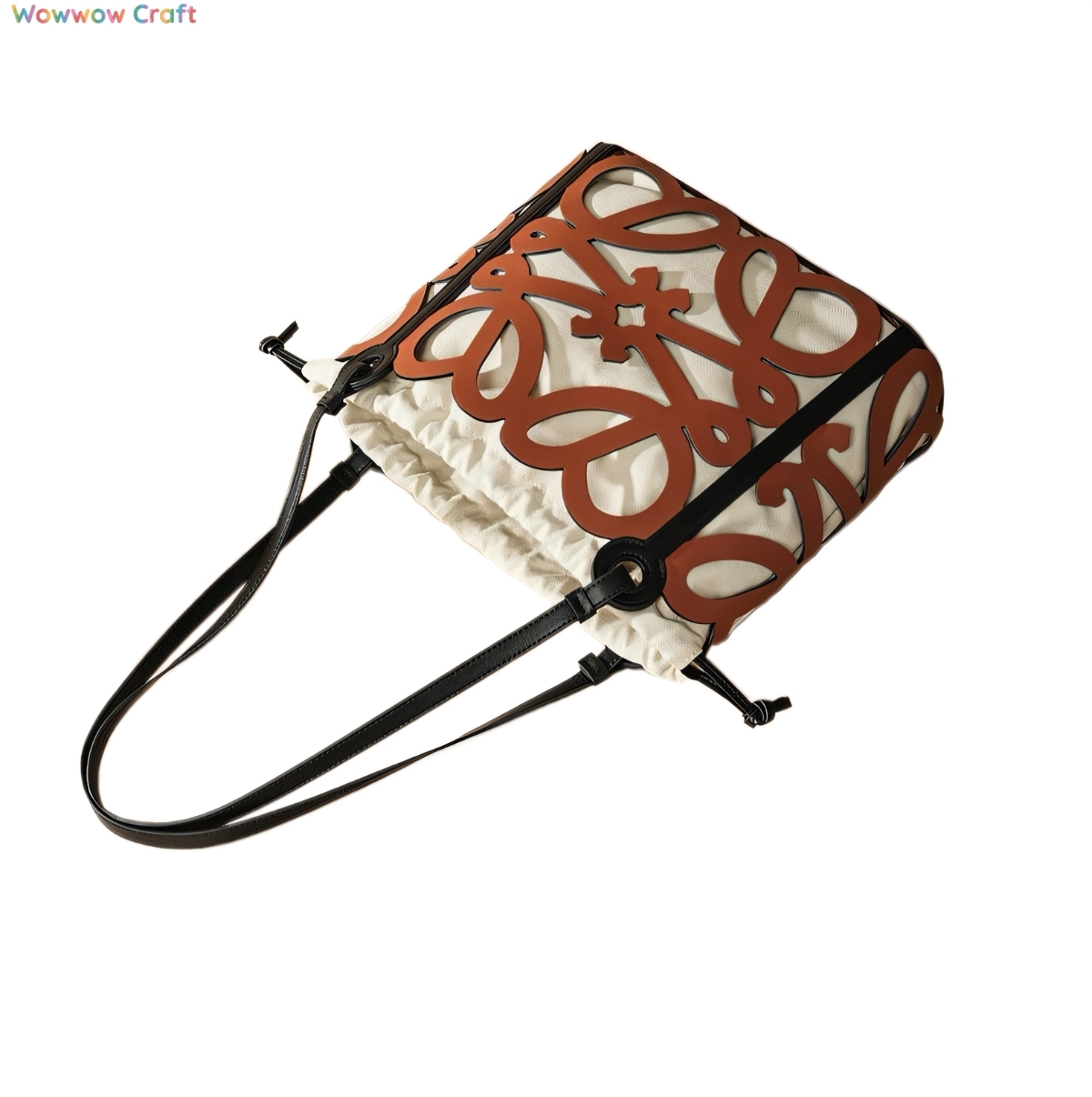 Totes,Leather Bags,Shoulder Bags,Brown hollow unique design fashionable leather tote bag